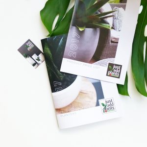 Just Add Plants Printed Product Catalogue, Price List and Business Cards